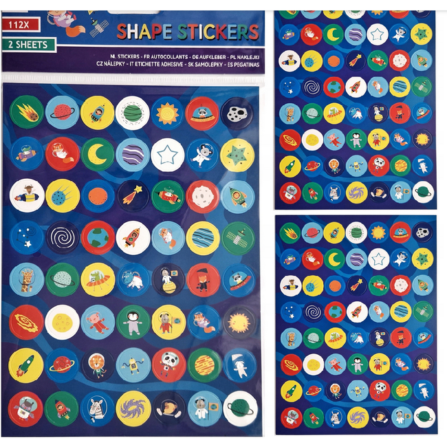 Sticker set univers 112pcs ZO_272597 1