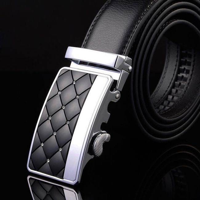 Pánský luxusní koženkový pásek se zajímavou sponou - více variant 1