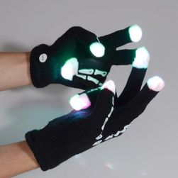 Rokavice s svetlečimi prsti - kocka