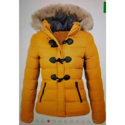 Női téli kabát Amila sárga, XS - XXL méretek: ZO_238740-L