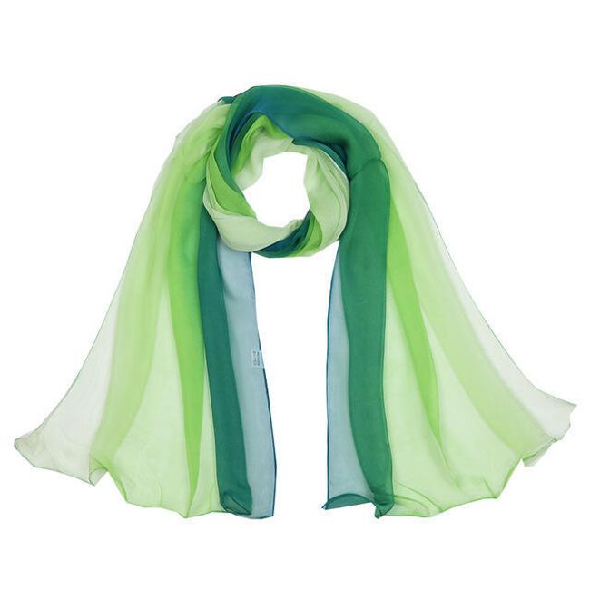 Dámský lehký šátek v duhových barvách - 17 barev 1