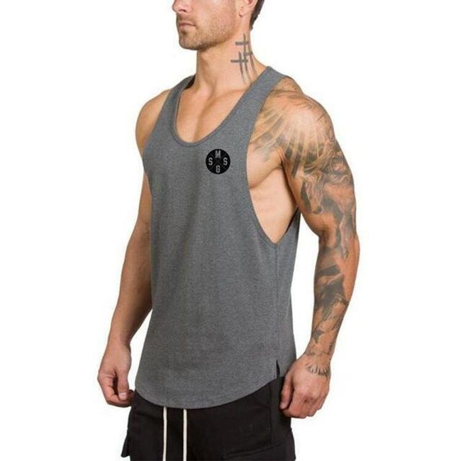 Muška majica bez rukava za fitness - 19 varijanti 6 - veličina br. 3, veličine XS - XXL: ZO_222882-M 1