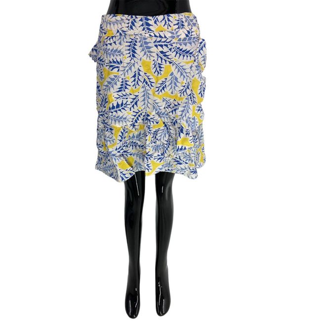 Dámska zavinovací sukňa, ARTLOVE, viacfarebný vzor, modrá, biela, žltá, veľkosti XS - XXL: ZO_902dd5a6-a86a-11ed-ab52-9e5903748bbe 1