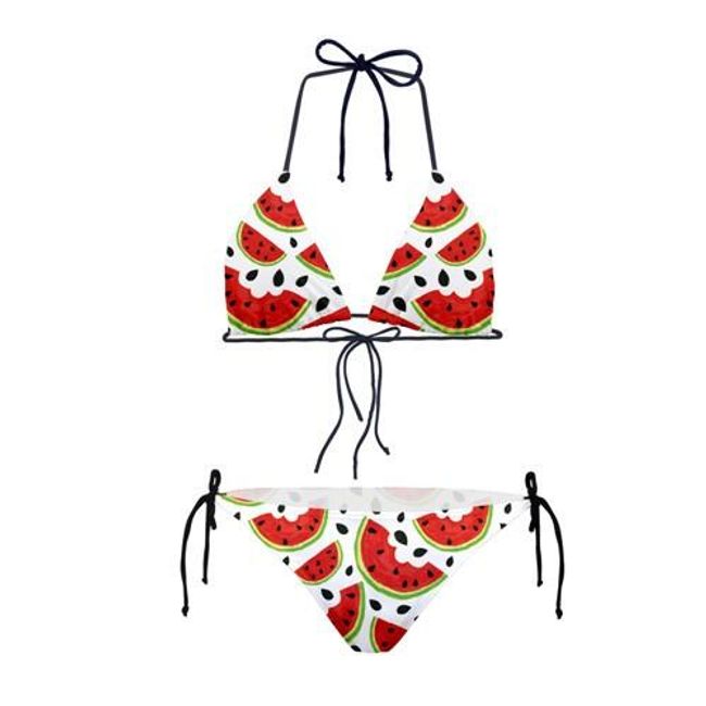 Trikotni bikini z motivom melone - 6 različic 1