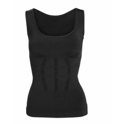 Ženska majica bez rukava Slim crna L - zatezanje trbuha ZO_9968-M3900