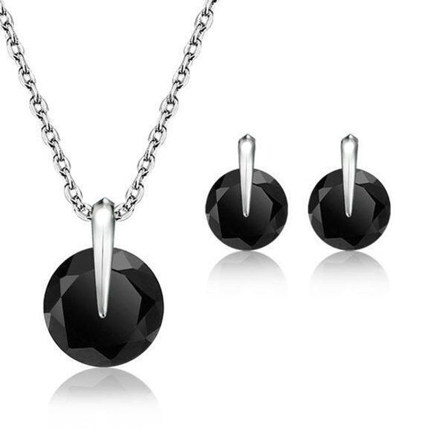 Elegantní černý set šperků 1