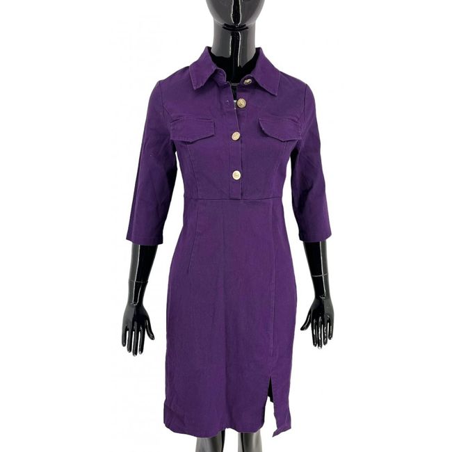 Modna dżinsowa sukienka damska, Rozmiar tekstylny CONFECTION: ZO_64fe46ec-a2f0-11ed-8021-4a3f42c5eb17 1