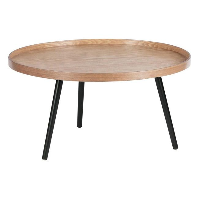 Béžovo - černý konferenční stolek Mesa, ø 78 cm ZO_98-1E5037 1