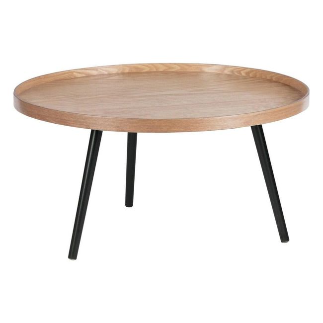 Măsuță de cafea Mesa, bej și negru, ø 78 cm ZO_98-1E5037 1