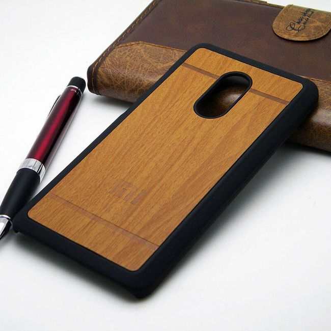 Zadný kryt s dreveným vzorom pre Xiaomi Redmi Note 4 - 4 farby 1