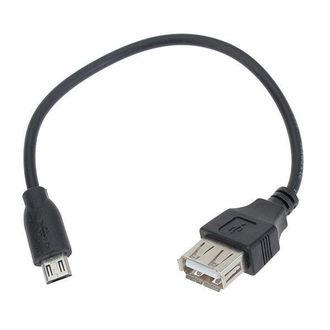 Propojovací USB A (samice) - micro-B USB (samec) kabel 1