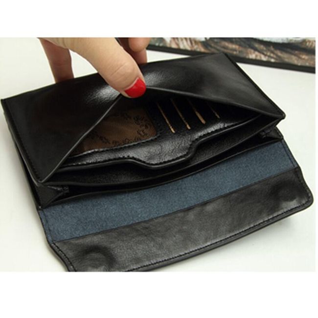 Dámská peněženka v polodlouhém stylu - 4 barvy 1