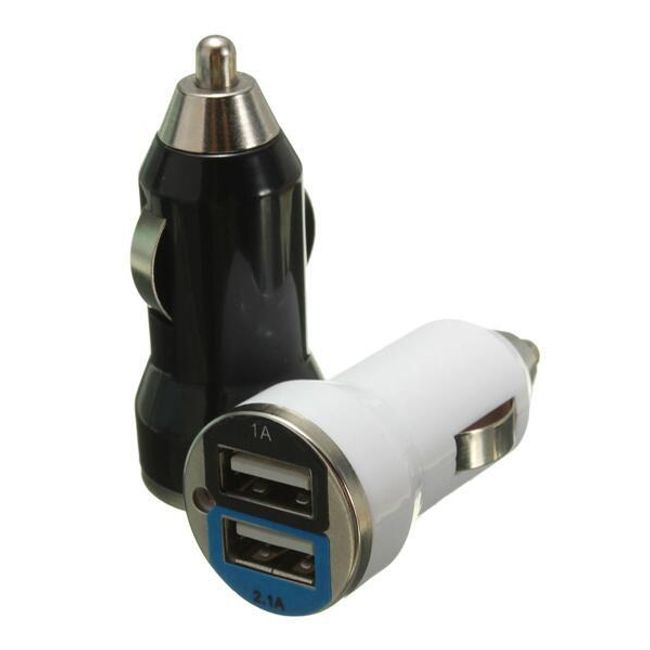 Mini autonabíječka s dvěma USB porty - 2 barvy 1