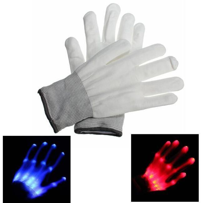 LED svítící rukavice - 2 barvy 1