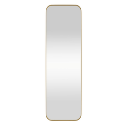 Nástenné zrkadlo zlaté 30 x 100 cm obdĺžnikové ZO_344928-A