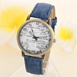 Unisex hodinky s popsaným ciferníkem