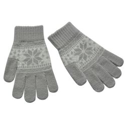 Rękawiczki damskie z zimowym wzorem