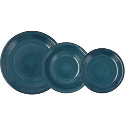 Tányérkészlet - tányérkészlet - 6 személyes - zaphiru - kék ZO_259856