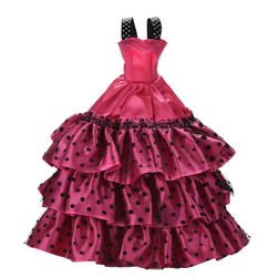 Sukienka w kropki dla lalki - 4 kolory