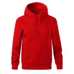 Ženski pulover s kapuco 100% poliester - rdeč, velikosti XS - XXL: ZO_a41b828c-9d6c-11ee-a3aa-9e5903748bbe