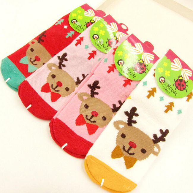 Dětské vánoční ponožky s motivem soba 1