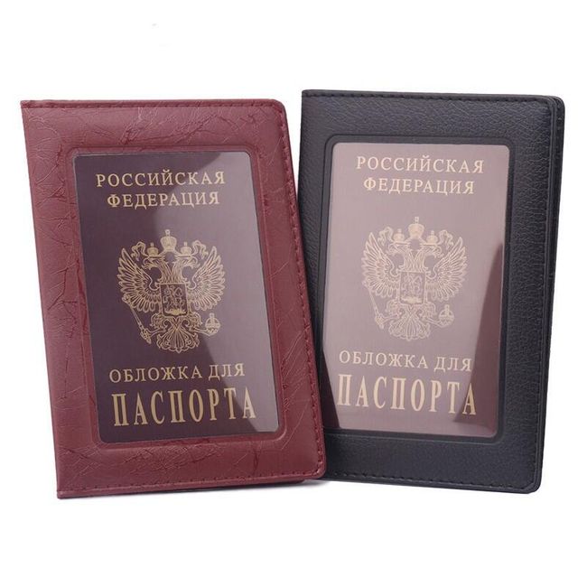 Puzdro na cestovný pas s transparentným vekom - 2 farby 1