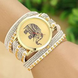 Damski zegarek ze słonikiem na szczęście 
