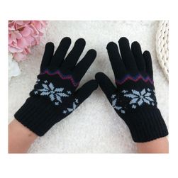 Dámské rukavice pletené v 6 barvách