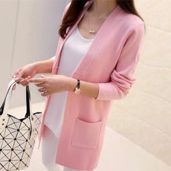 Elegantní cardigan s kapsami - více barev