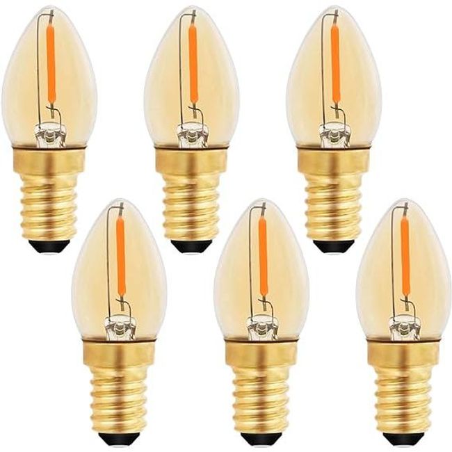 Caldarax - LED žárovka C7 - E14 - vintage žárovka - 0,5 W - 5ks ZO_187737 1