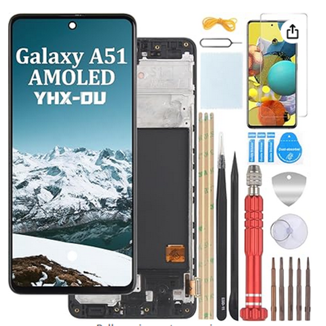 6,5 inčni crni AMOLED zaslon + okvir za Samsung Galaxy ZO_206948 1