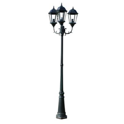 Lampa ogrodowa Brighton z 3 ramionami, 230 cm, ciemnozielony / czarny ZO_40243-A