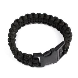 Černý survival náramek