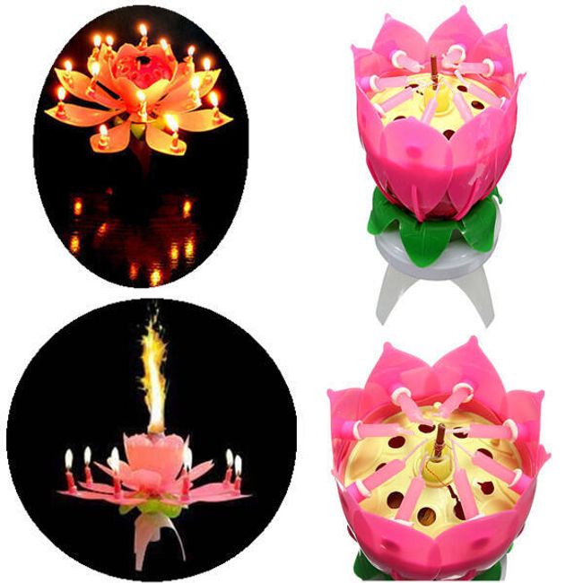 Narozeninové svíčky v podobě květiny 1