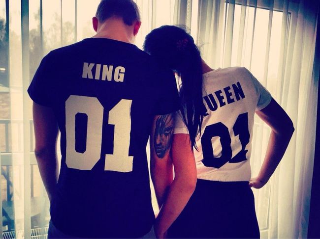Stylové tričko pro páry i jednotlivce - King nebo Queen 1