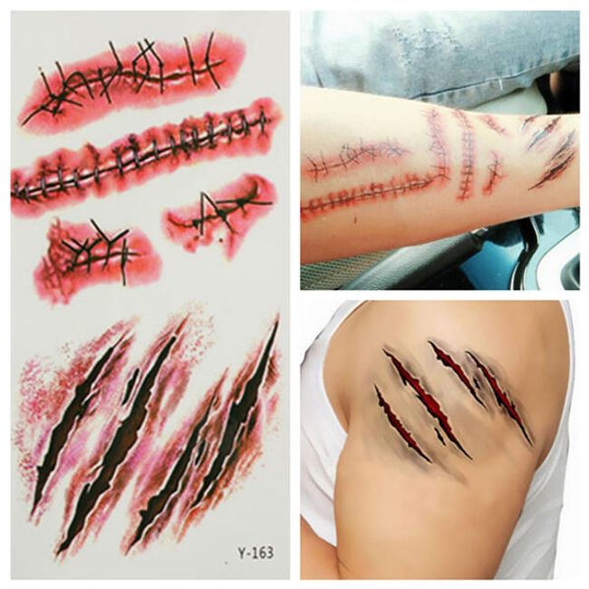 Tatuaj temporar - set de cicatrici 1