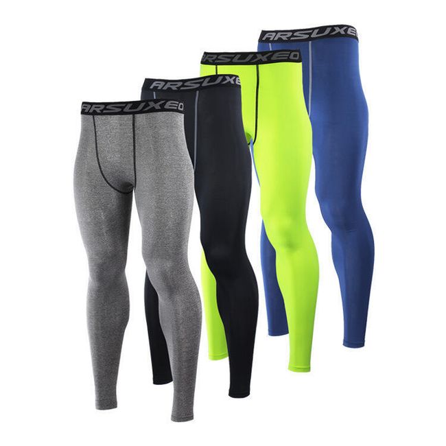 Спортни еластични панталони за мъже - 4 цвята 1