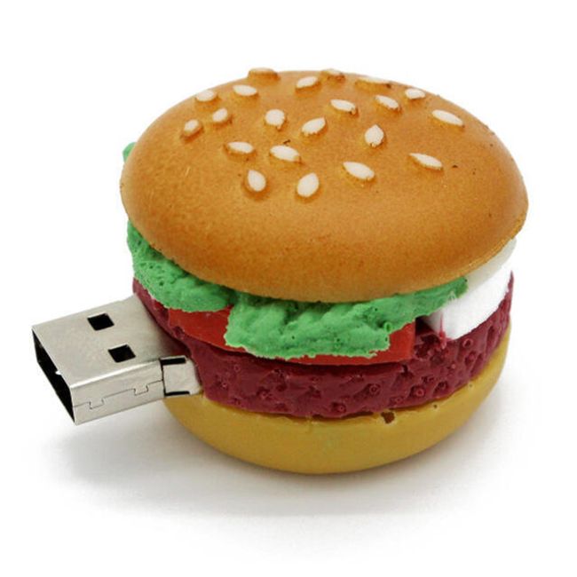 pomnilnik USB - hamburger, melona, suši 1