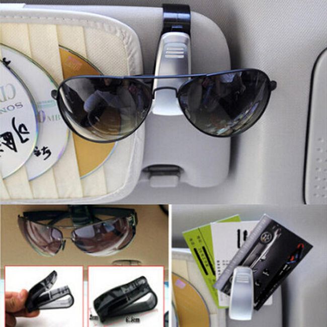 Plastikowy klips do samochodu na okulary przeciwsłoneczne 1