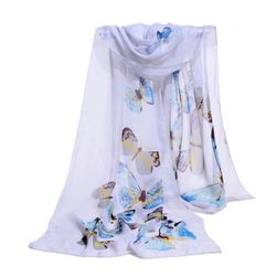 Lehoučký šátek s motýly - 8 barev