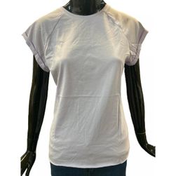 Svijetloljubičasta klasična pamučna majica kratkih rukava, veličine XS - XXL: ZO_256495-2XS