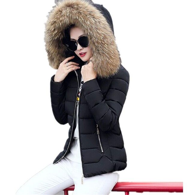 Women's jacket with fur ABG01 1
