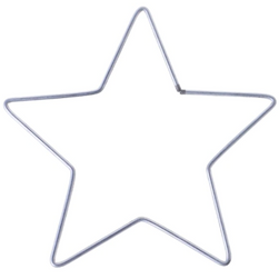 Kovinska zvezda na makrameju Star