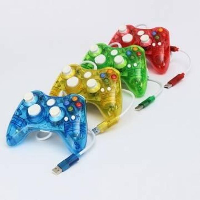 Svítící USB ovladač na XBOX 360 - 4 barvy 1