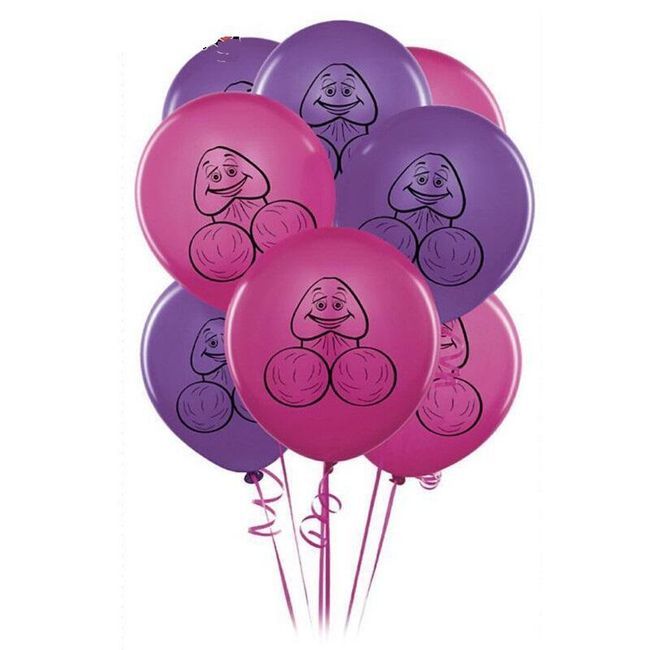 Балони с пенис (10 броя) - различни цветове 1
