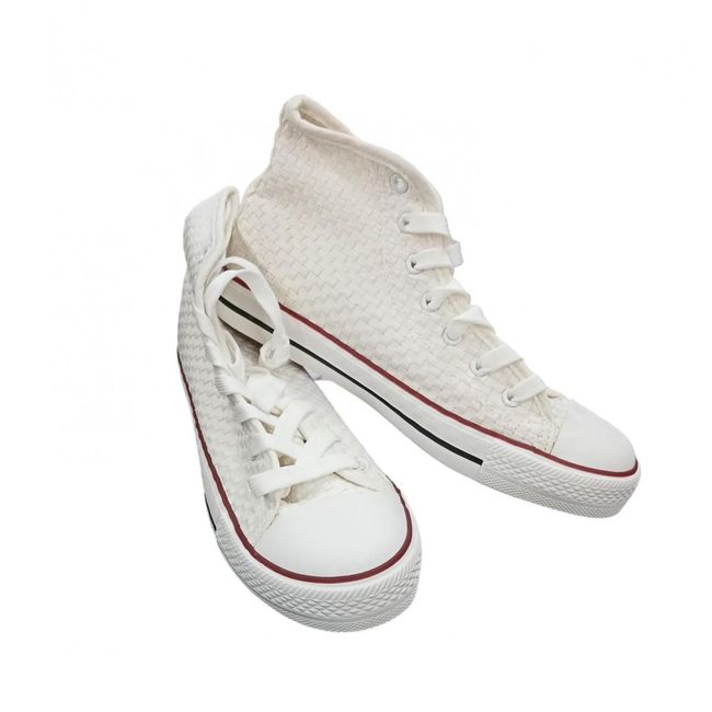 Látkové členkové topánky - biele, Veľkosti obuvi: ZO_ac111928-12bc-11ef-a1d5-bae1d2f5e4d4 1