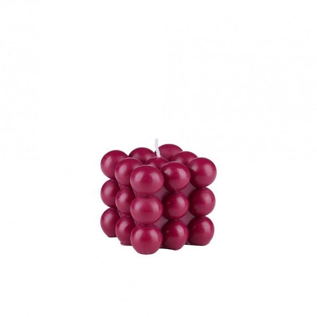 Świeca bąbelkowa 6x6x5,5cm - kolor losowy ZO_XDED002099 1
