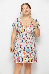 Damska plus size sukienka Priela