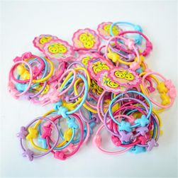 50 darab színes gumiszalag gyerekeknek - 6 változat