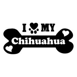 Autocolant pentru iubitorii de chihuahua